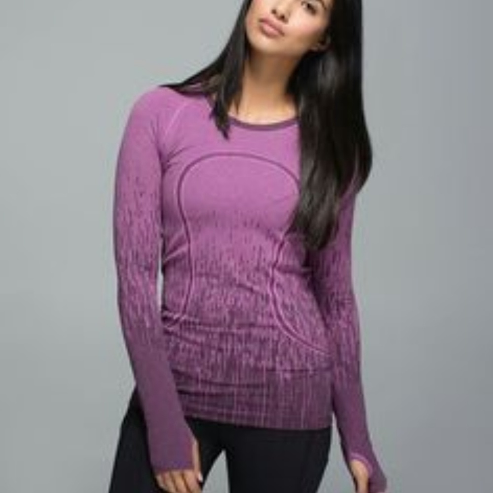 Lululemon swiftly LS ombre 6 regal plum